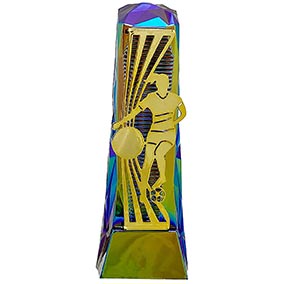 Female Hydro Gold Henge Football Trophy 23cm