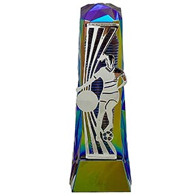 Female Hydro Silver Henge Football Trophy 23cm