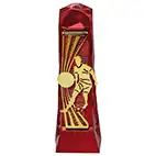 Male Red Gold Henge Football Trophy 23cm