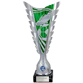 Fuego Green & Silver Boot Ball Cup 32cm