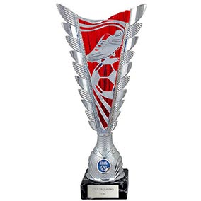 Fuego Red & Silver Boot Ball Cup 32cm