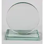Plain Round Jade Glass Award 13cm Plain Round Jade Glass Award 13cm