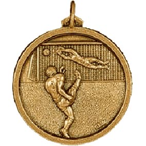 Gold Goalscorer football medal 56mm