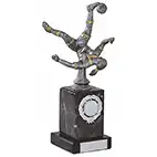 Antique Silver Female Footballer 235mm
