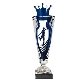 Crown Blue & Gold Football Cup 325mm