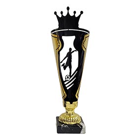 Crown Black & Gold Football Cup 325mm