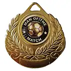 Gold Man Of The Match Medal 50mm Gold Man Of The Match Medal 50mm