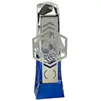 Blue Ice Silver Henge Football Trophy 23cm Blue Ice Silver Henge Football Trophy 23cm