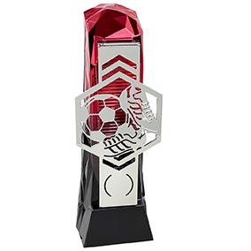 Red Silver Henge Football Hex 23cm