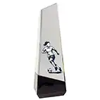 Silver Nexa Female Football Trophy 19cm