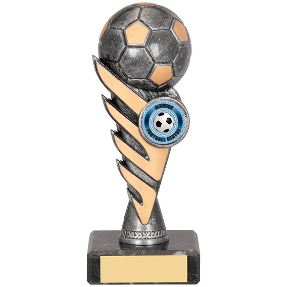 Ball Trophy Old Silver Gold 16cm