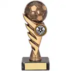 Pegasus Football Trophy Antique Gold 160mm