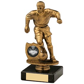 17cm Male Football Figure Gold