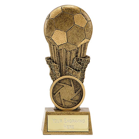 Antique Gold Football Focus Mini 10cm