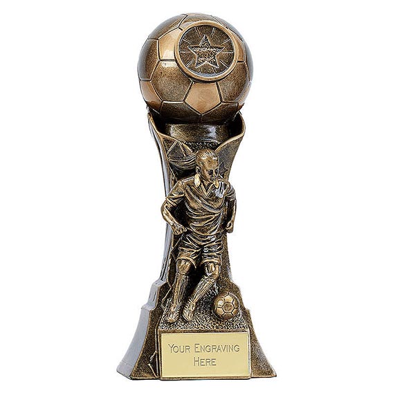 Antique Gold Genesis Female Footballer 175mm
