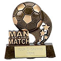 Antique Gold Man of the Match Football Award