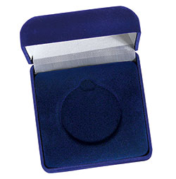Blue Medal Case Blue Velvet 50mm Recess