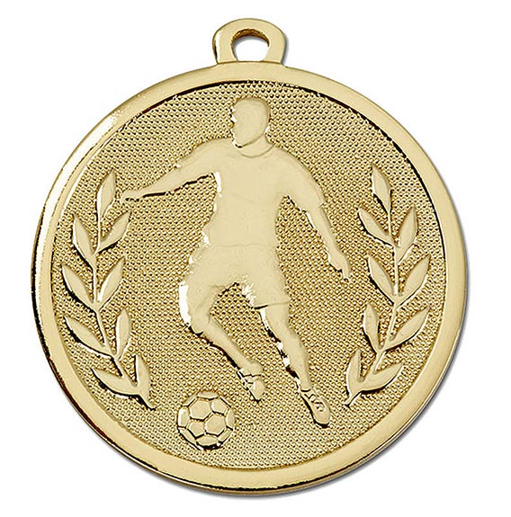 Gold Galaxy Footballer Medal 45mm
