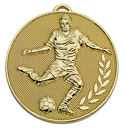 Gold  Champion Football Medal 60mm