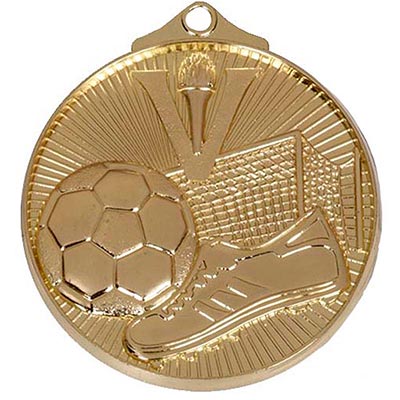 Gold Horizon Soccer Medal 52mm