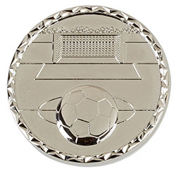 Silver Aspect Football Medal  60mm