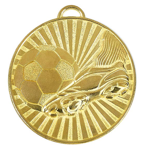 Gold Helix Football Boot & Ball 60mm