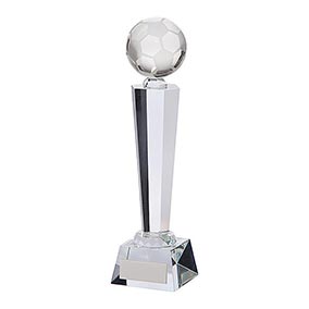 Interceptor Football Crystal Award 255mm