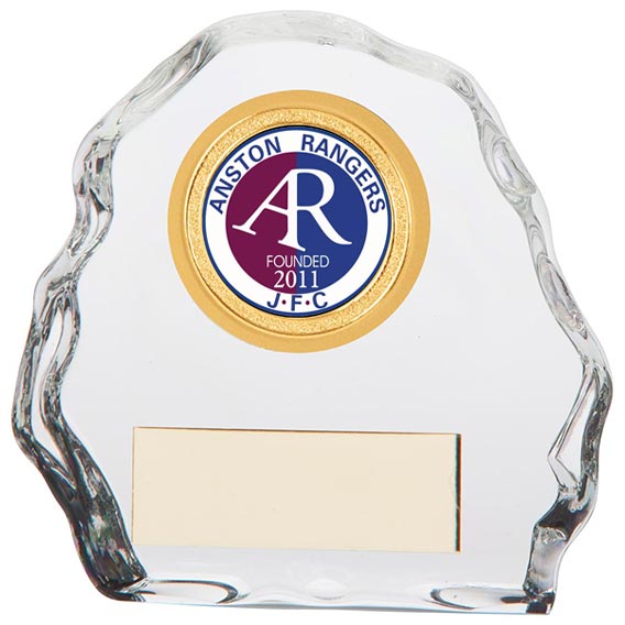Sub Zero Glass Badge Award 90mm