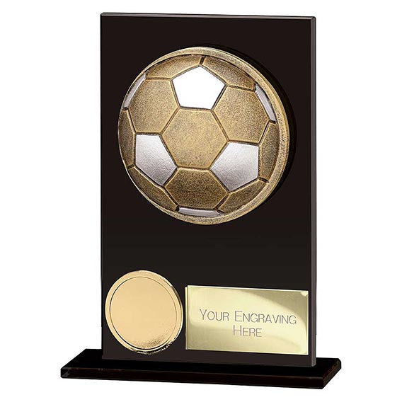 Ikon Hero Black Glass Award 125mm