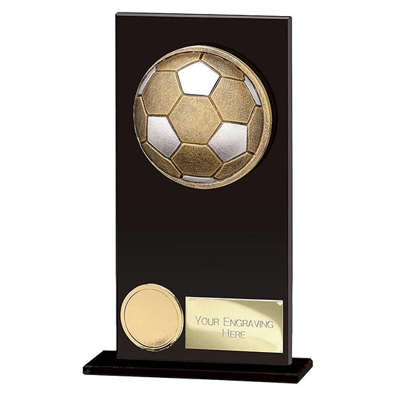 Ikon Hero Black Glass Award 160mm