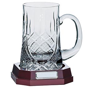 Lindisfarne St Bernica Crystal Tankard 130mm