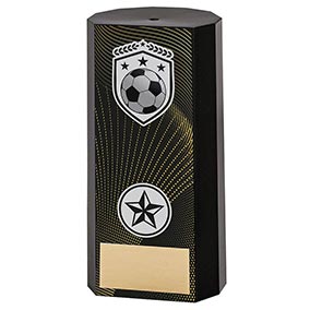 Noir Block Football Trophy 15cm