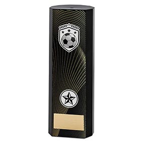 Noir Block Football Trophy 21cm