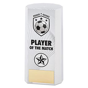 Player of the Match Blanc Block 15cm