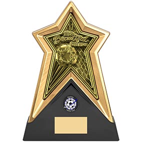 Starforce Gold Beautiful Game Trophy 22cm