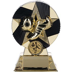 Gold Nova Atlas Boot Ball Trophy 14cm