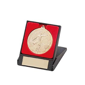 Impulse Football Medal & Box Gold 50mm