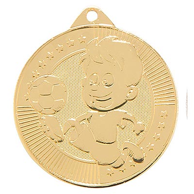 Little Champion Football Medal Gold 45mm