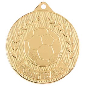 Discovery Football Medal Gold 50mm