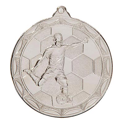 Impulse Football Medal Silver 50mm