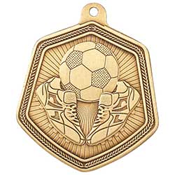 65mm Falcon Football Medal Gold