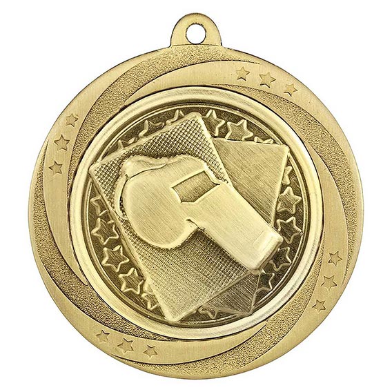 Gold Super Star Referee Medal 60mm