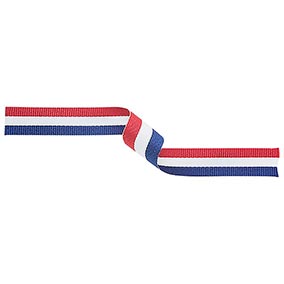 Red White Blue Medal Ribbon 22mm