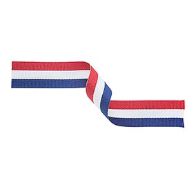 Red White & Blue Medal Ribbon 22mm