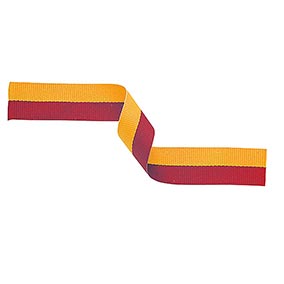 Red & Yellow Medal Ribbon 22mm