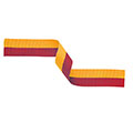 Red & Yellow Medal Ribbon 22mm