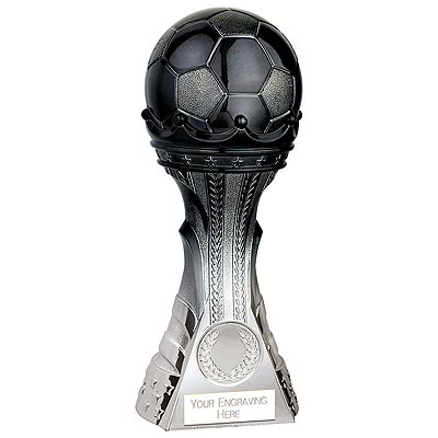 King Football Award Black to Silver 160mm