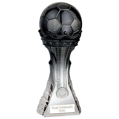 King Football Award Black to Silver 250mm