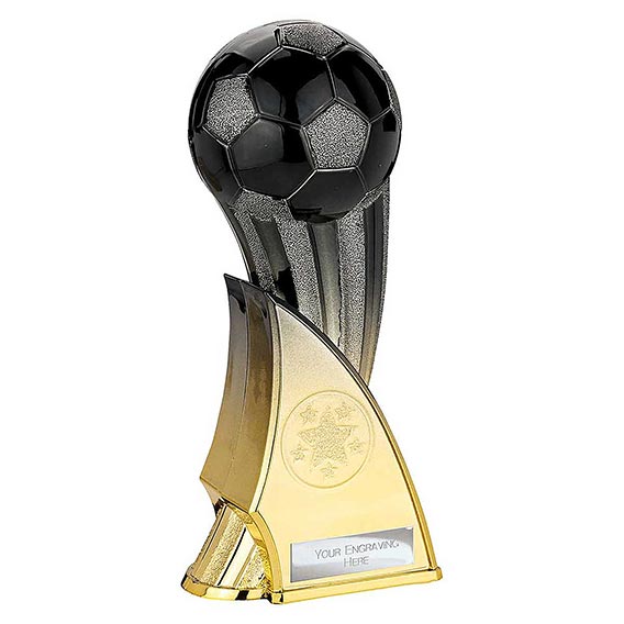 Firestorm Black Football Trophy 16cm