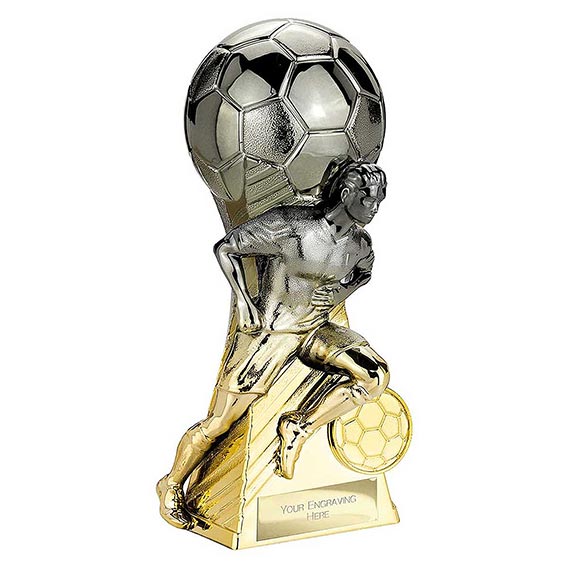Trailblazer Gunmetal Gold Male Footballer 160mm